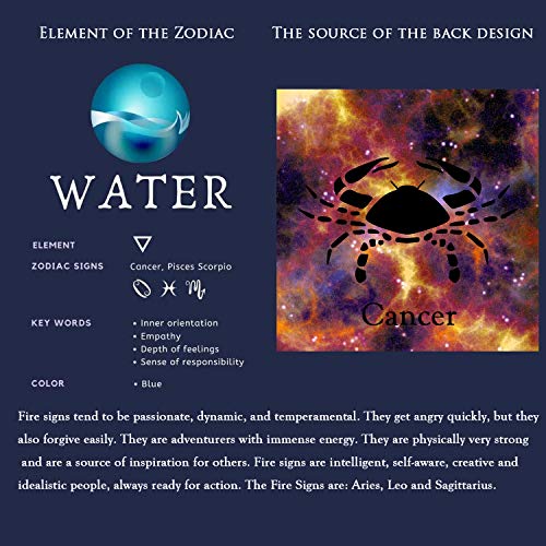 Pulsera Zodiac para hombres y mujeres con piedra ónix negra natural miniatura 3