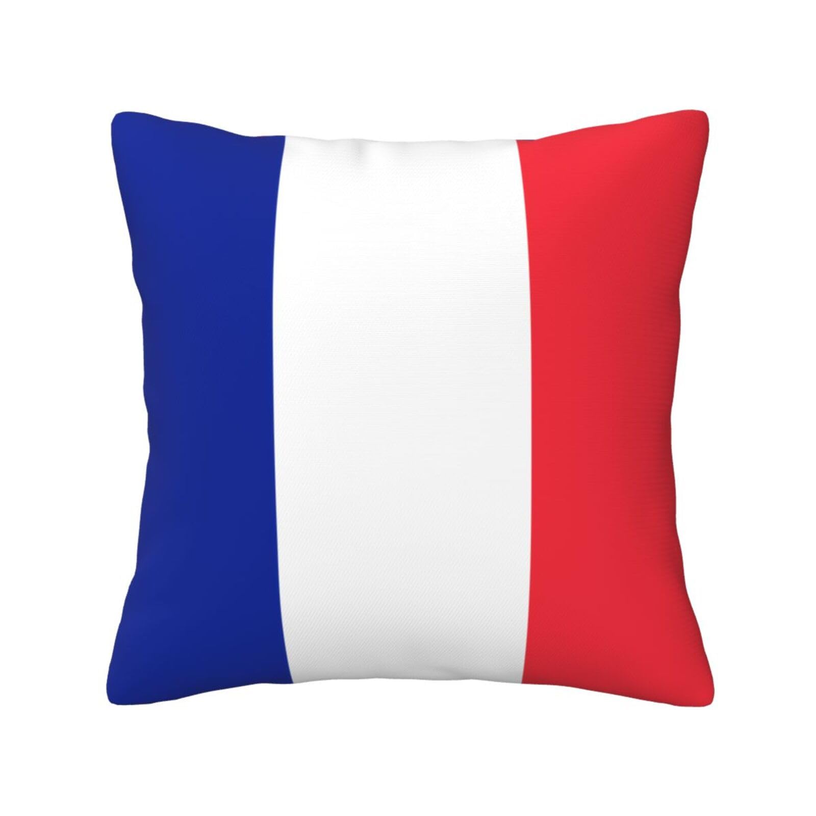 Siulas Throw Pillow Covers, French Flag Cushion Covers For Living,Bedroom,For Couch, Sofa, Chair 18x18 Inch