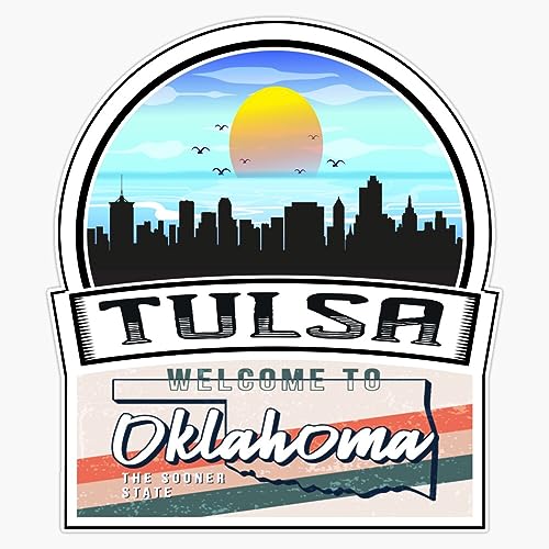 Magnet Tulsa Welcome To Oklahoma The Sooner State Oklahoma State And Cities Series -8 Magnet Vinyl Decal Sticker 5