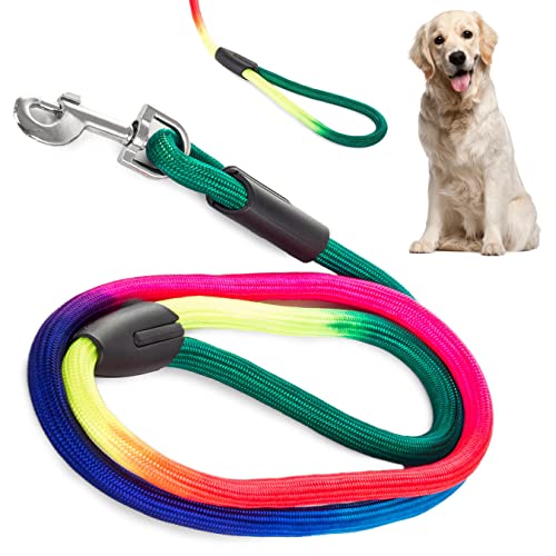 BOHAICO Correa Perro Grande con Mango Suave Hecho de Nylon Sólido de Colores 1.2m. Correa para Paseo de Mascotas Grandes y Pequeños. Paseador de Perros. Adecuado para Adiestramiento Perro Cover