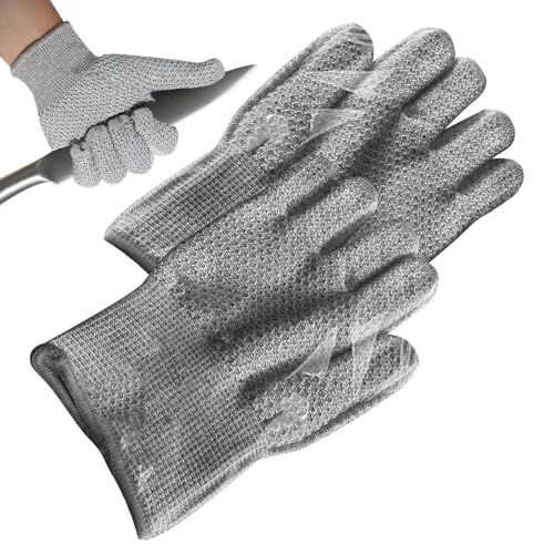 Cut Resistant Gloves - Cut Resistant Work Gloves, Cuts Protective Kitchen Safety Gloves | Breathable Multipurpose Safety Cutting Gloves Comfortable For Woodcarving Fishing Gardening Cooking