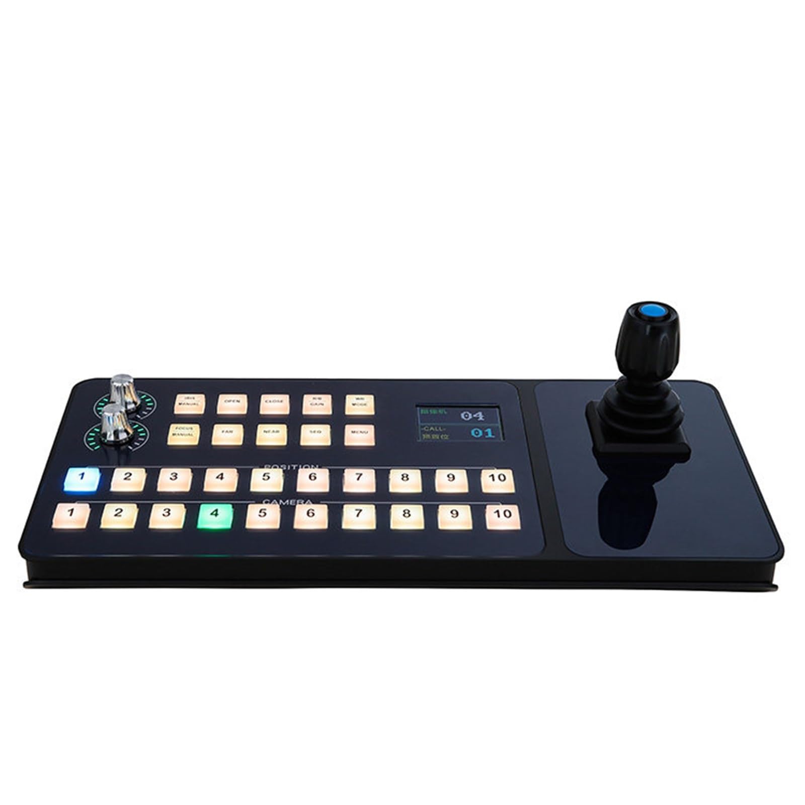 POAHNCU Manette Joystick, Station De Direction Multimédia SMC751B, Commutation, Panoramique Et Inclinaison La Caméra, Vidéoconférence HD,pour le générateur d'images(HD camera keyboard)