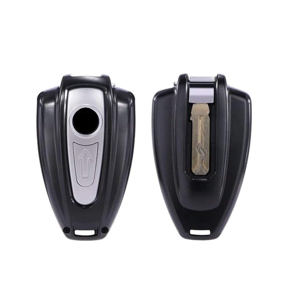 para Llave de Coche Carcasa de Aluminio para Llave con Control Remoto de Arranque para Motocicleta para R18 R1 R18B R 18(Silver)