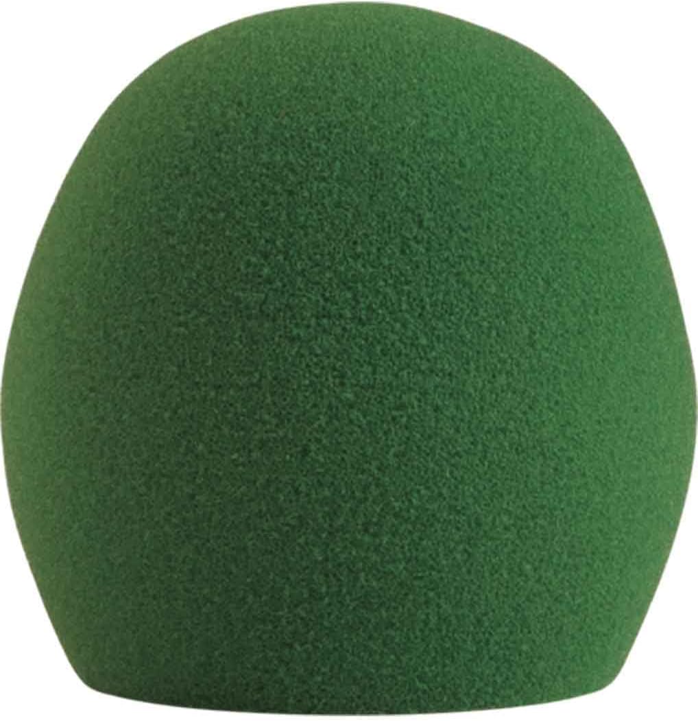Shure A58WS-GRN Foam Windscreen for All Ball Type Microphones, Green