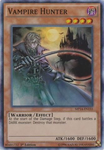 Amazon.com: YU-GI-OH! - Vampire Hunter (MP14-EN155) - Mega Pack 2014-1st  Edition