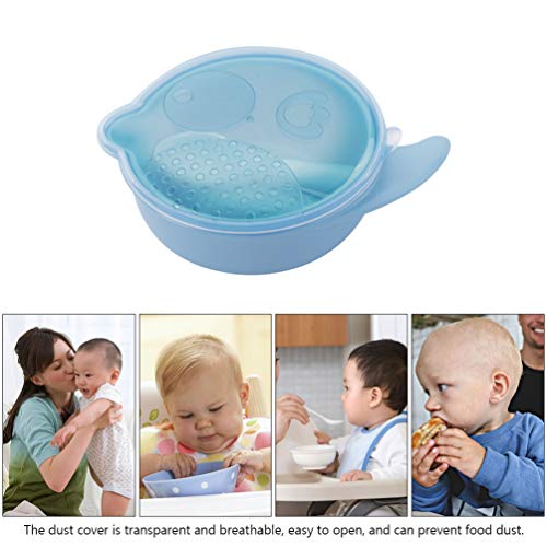 Toyvian 1 Conjunto Tigela de AlimentaÃ§Ã£o de BebÃª Com Colher Pp Tigela de PlÃ¡stico Recipiente de