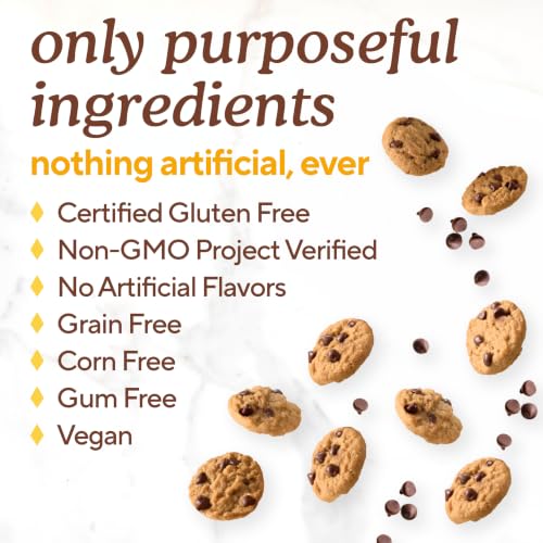 Image of Simple Mills Almond Flour Mini Chocolate Chip Cookie Packs, 20ct, 0.8oz | Bulk Size, 20 Individual Snack Packs, Certified Gluten Free Chocolate Chip Cookies, Crunchy, Travel and Lunchbox Ready