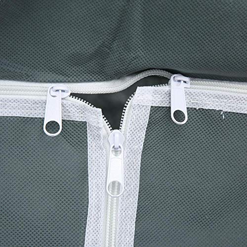 Draagbare kleding garderobe, Rits Type niet-geweven stof kleding garderobe vouwen kleding kast plank opslag Organizer - Image 7