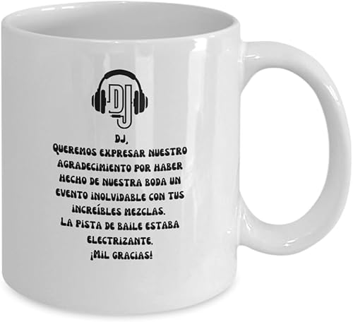 Miniatura 2 de Regalo de DJ, Regalo de Agradecimiento Al DJ de Nuestra Boda, Regalo Para El DJ, Taza De Café Té Para El DJ De Boda, Regalo a DJ