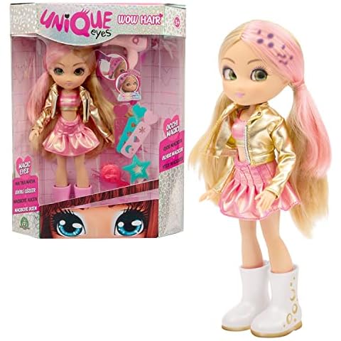 UNIQUE EYES, MYM082 Amy Doll with Their Eyes and Magic Hair, Toy for Children aged 3 Years and Above Cover