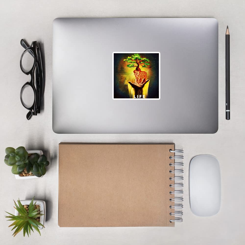Tree of Life Stickers Nature Fantasy Art Artist collectable Vinyl Sticker for Laptop Water Bottle car Xbox Skateboard