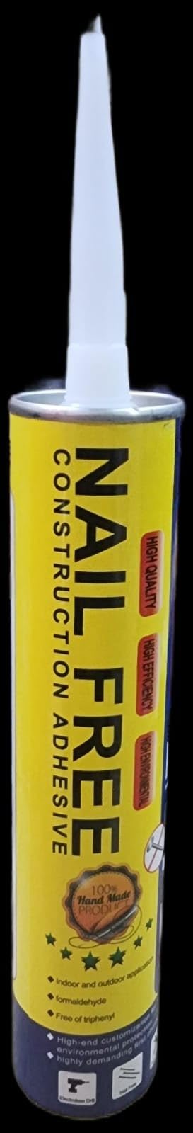 Nail Free Glue No More Nails | High Bond Liquid Nail | Multipurpose | Safe on Mirrors | Construction Adhesive High Strength | Quick-Dry 2