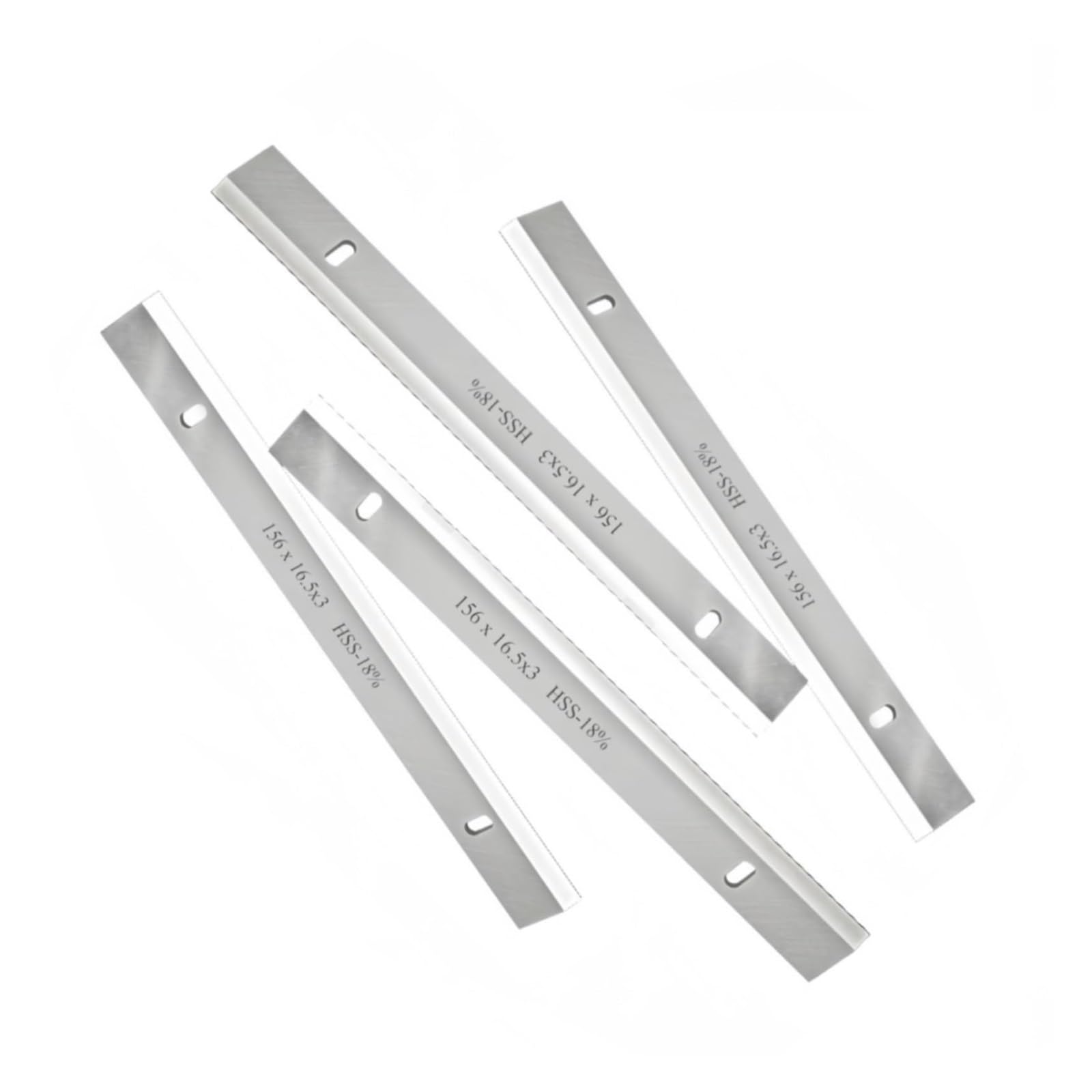 Cuchillas cepilladoras 4 piezas HSS 156x16,3x3 mm de espesor, cuchilla cepilladora de madera for trabajar la madera, herramienta de un solo filo con hoja afilada, for máquina