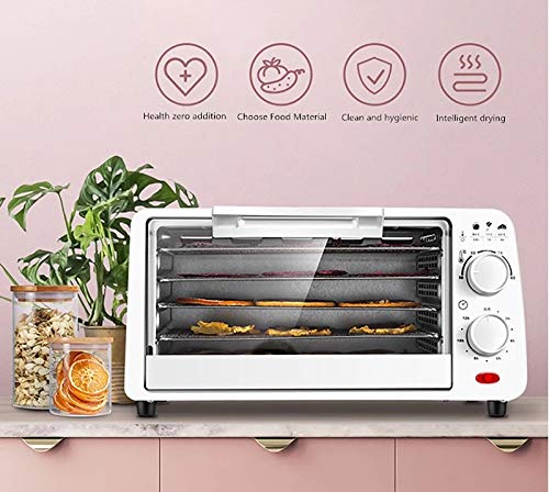 GYAM Lebensmittel Dehydrator,Multifunktionale 5-Tablett-Lebensmittelkonservierungsmaschine 0-12 Stunden Zeitmessung 50… – Bild 3