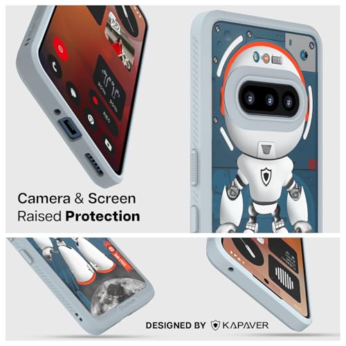 KAPAVER Impulse Series Case for Nothing Phone 3a Astro Big Eyes Gray - Image 5