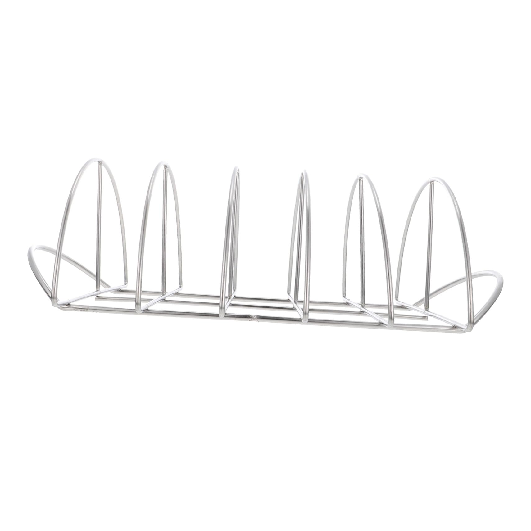 Sosoport Supporto per Costine in Acciaio Inox, Griglia Multifunzione per Barbecue, Resistente all’Usura, Leggera, per Picnic e Cottura alla Brace