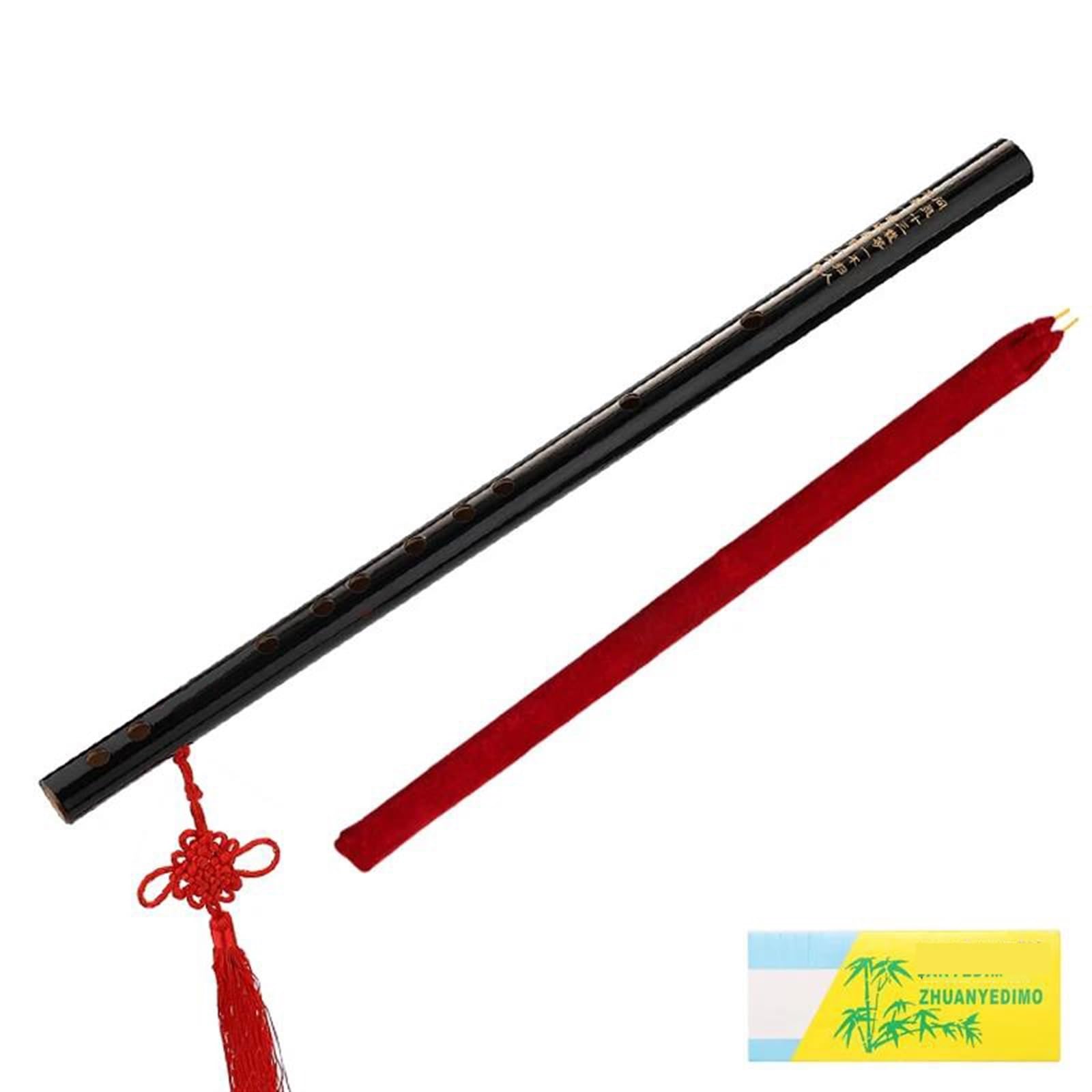 Bambus Black Bitter Bamboo Flute Dizi Holzblasinstrument Tonart C/D/E/F Professionelle Chinesische Dizi(F Key)
