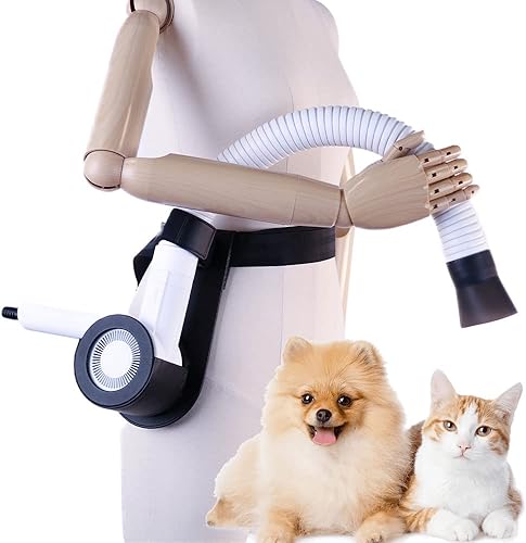 DUZ V3 - Secadora + juego de fundas, secadora de perros DUZ, secadora de pelo de perro, secadora de pelo de perro, soplador de aseo de perros,