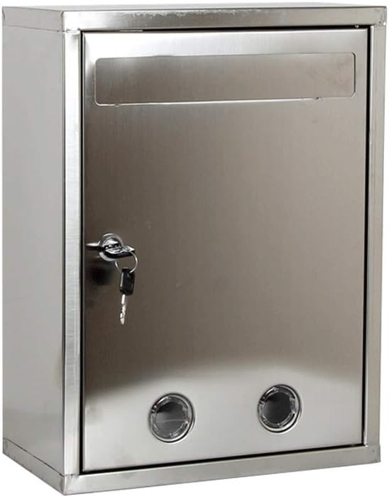 YUTR Letter Storage Box PO Box WallMounted Electronic Post Office Box