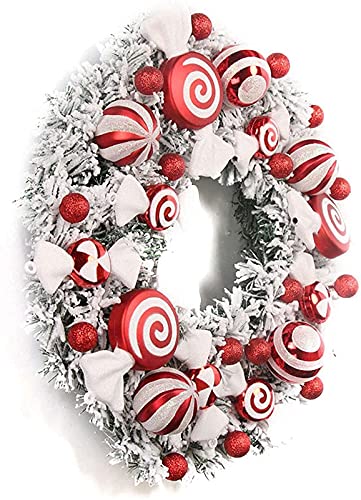 Couronne de Noël artificielle 40 cm YZCIS déco extérieure