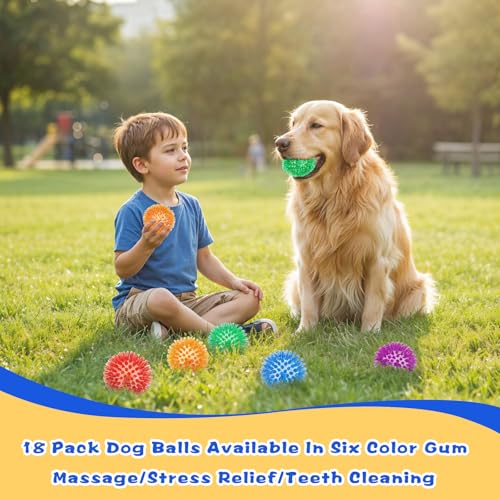 COMNICO 18 Piezas Pelotas Sonoras Mordibles para Perros miniatura 5