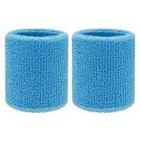 Sweatbands Sports Wristbands for Kids and Women - 3 inch Elastic Athletic Wrist Bands for Tennis, Basketball, Running, Working Out