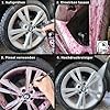 Ivality® Premium Felgenreiniger Set - Mit Wirkindikator & schonend - Felgen Reiniger Auto, Rim Cleaner, Alufelgen Reiniger, Wheel Cleaner, Alu Felgen Reinigung, Detailing Pinsel + 2 Mikrofasertücher #5