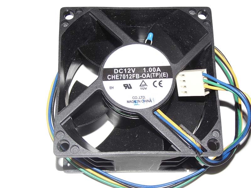 Ventilateur 7cm 12V 1.0A CHE7012FB-OA pour éliminer la surchauffe de serveur
