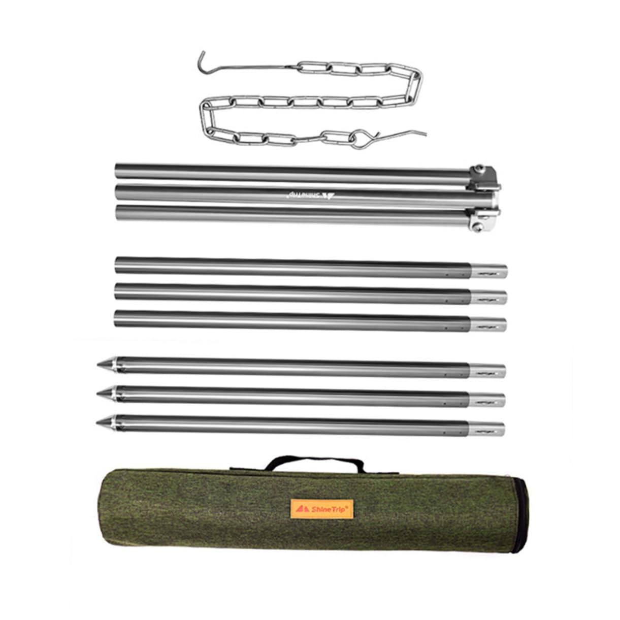 IWOWHERO 1Set Adjustable Camping Tripod Grill Campfire Cooking Stand for Outdoor BBQ Hiking and Picnics Essential Camping Tool for Family and Friends