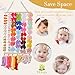 YOcity Bow Organizer for Girls Baby Headband Holder Bow Holder for Girls Hair Accessory Storage Headband Organizer for Girls Wall Room Baby Nursery Decors (Beige)