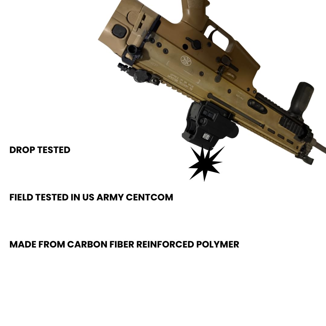 MK Machining PRO Series Throw Levers Compatible with Trijicon Optics (Black, VCOG 1-6/1-8)