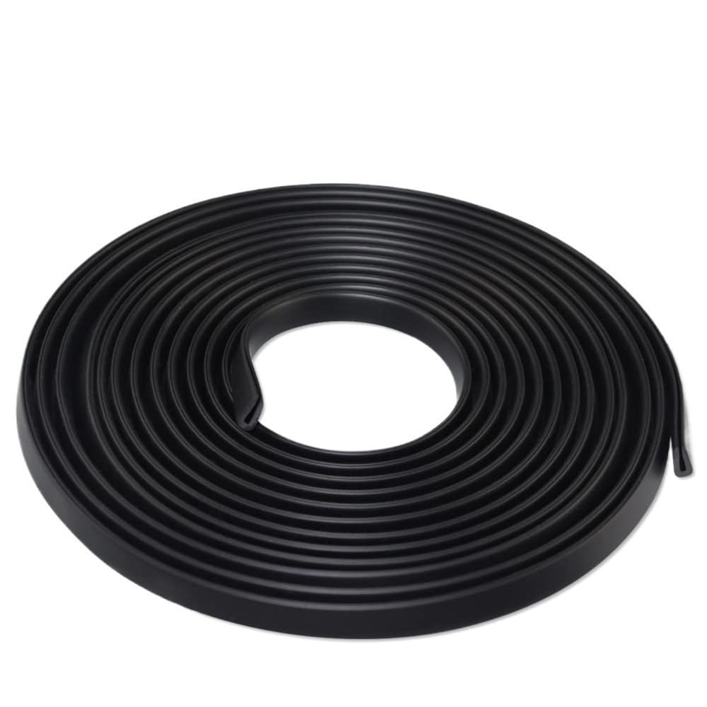 Striscia di tenuta a forma di U 1 pezz0 di guarnizione in gomma for canale a U, for bordo porta, protezione for in, a forma(12MM*12MM*8MM*5METERS)