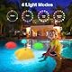 Editbar Solar Pool Beleuchtung Lichter - Aufblasbare Sternen-Wasserlampe mit Fernbedienung & Luftpumpe, 16 Farben, 4 Timer, 4 Modi, Solarbetrieben, IP68 Wasserdicht, für Pool, Garten, Party & Deko