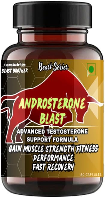 Androsterone Blast Advanced health energy support formula gain muscle strength fitness performance fast recovery for man and women 60 serving