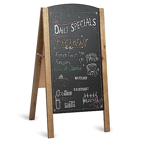 Ilyapa A-Frame Chalkboard Sidewalk Sign - 20 x 40 inches,