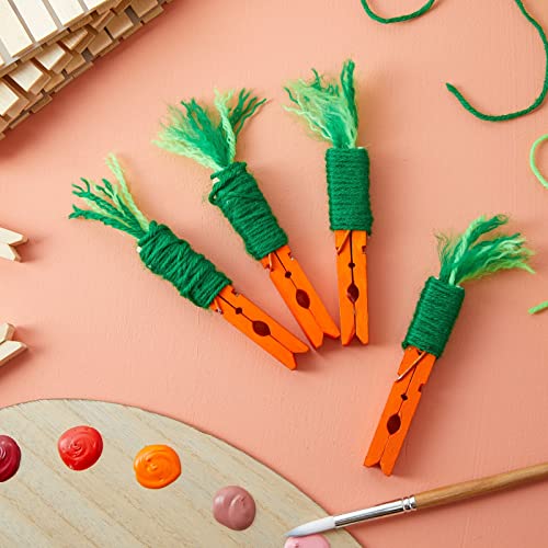 100 Pack Large Wooden Clothes Pins For Laundry, Clothespins, 4 Inch Wood Clothespins For Crafts Bulk #TOP2