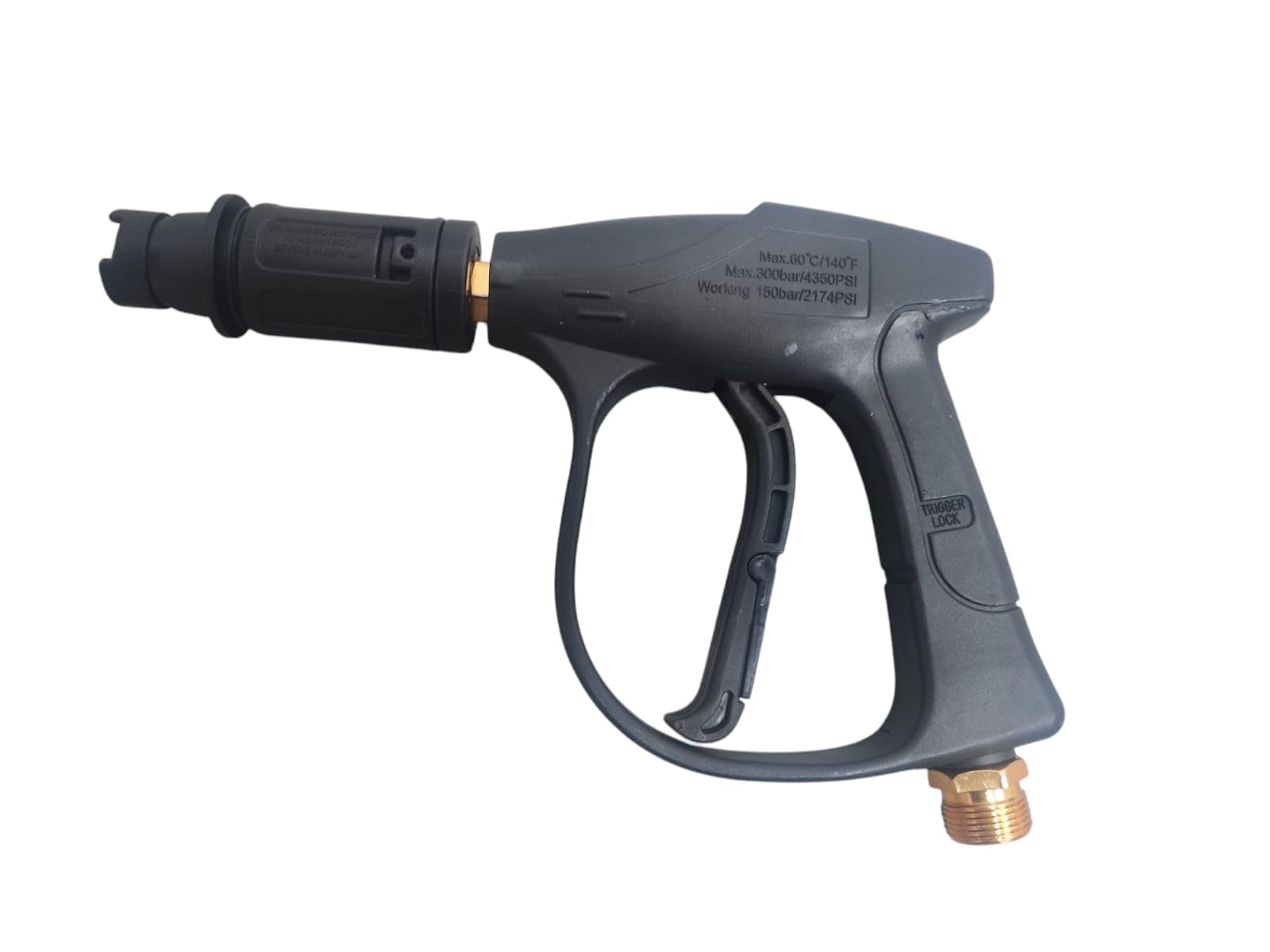Spray Gun Pressure Water Spray Gun Car Wash Floor Cleaning 190BAR High Pressure Water Washer Gun with Adjustable Nosel (Black)-image-49