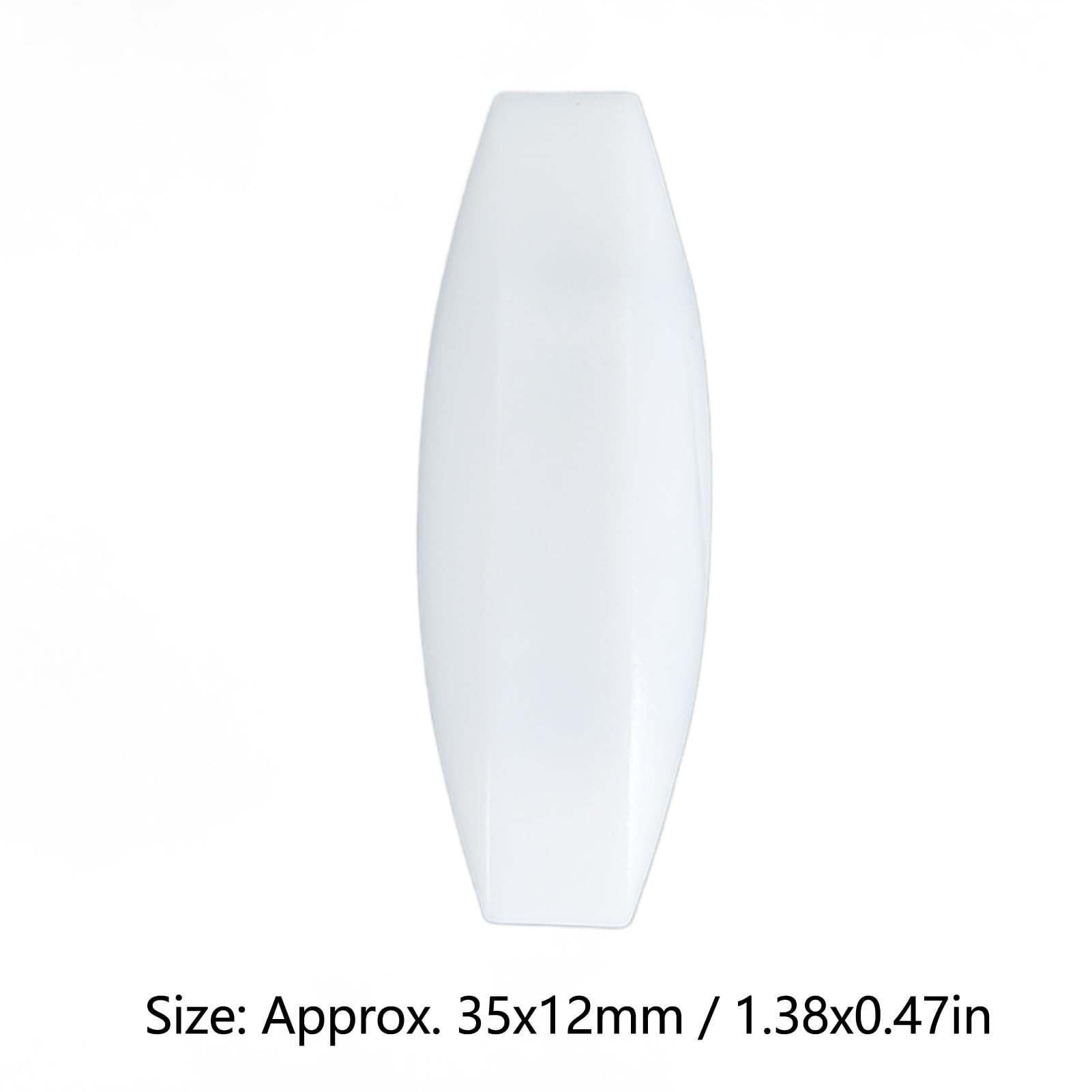 Lybunair 10Pcs High Temperature Resistant PTFE Magnetic Stir Set 35 x 12mm Stirrer Mixer Rod for Laboratory White