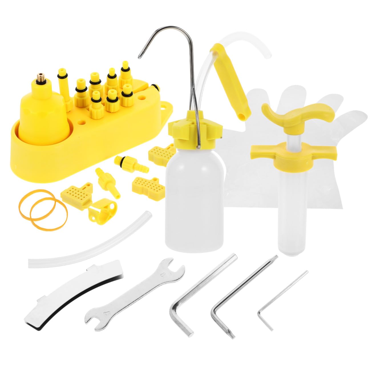 BESPORTBLE 2 Set Accessori per Il Ciclismo Strumento di Riparazione Dell'olio Minerale Kit Spurgo Freni Strumento per Bici Accessori per Ciclismo Strumento Freno Strada Piatto D'olio Oliatura
