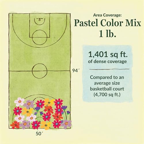 Image of Ferry-Morse Pastel Bulk Wildflower Seeds, 230,000+, 1 lb