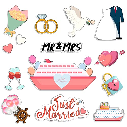 Set de 14 imanes decorativos para bodas