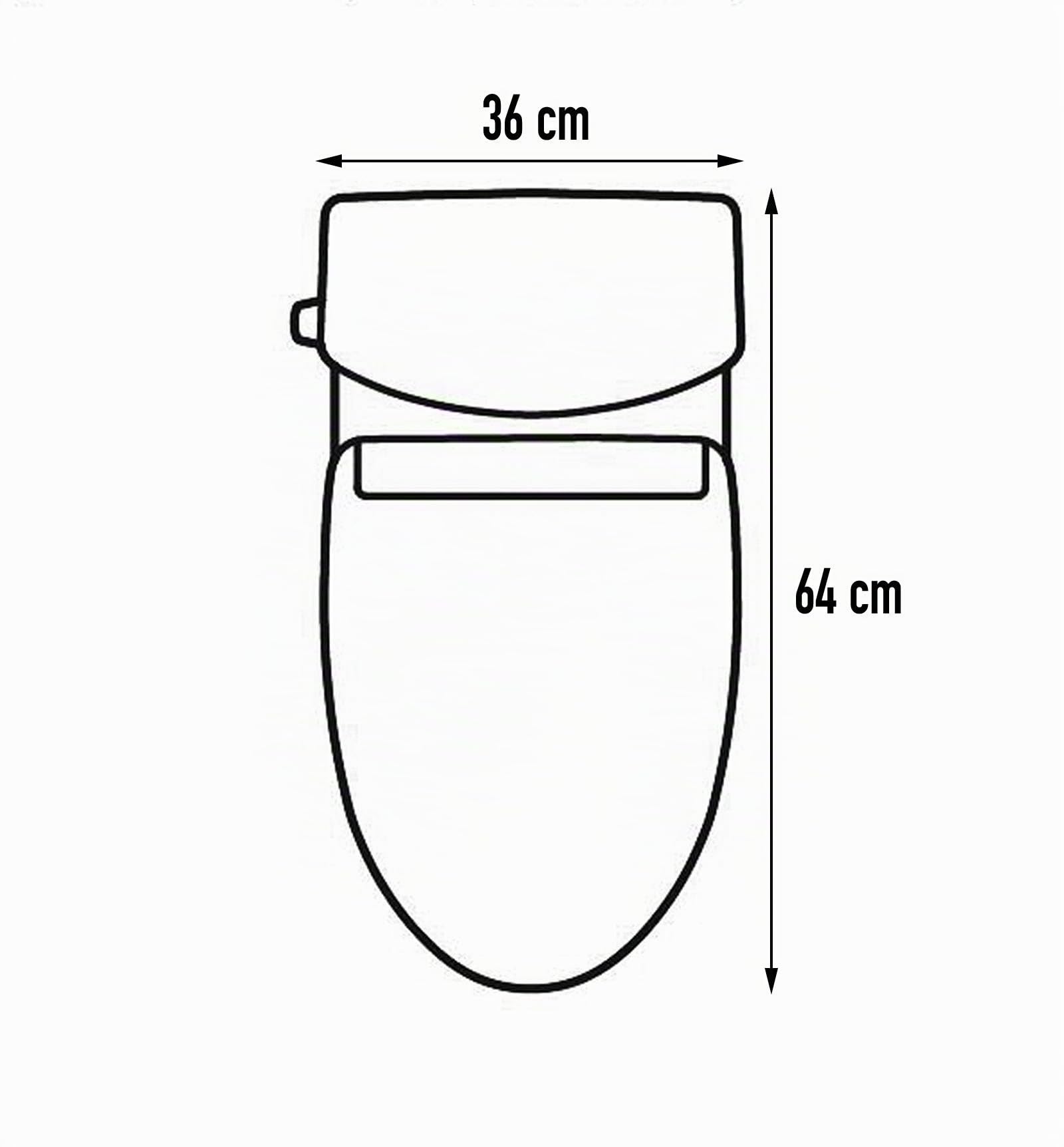 Inodoro Round compacto adosado a la pared con salida dual y sistema rimless, Blanco, Acrilonitrilo butadieno estireno (ABS)