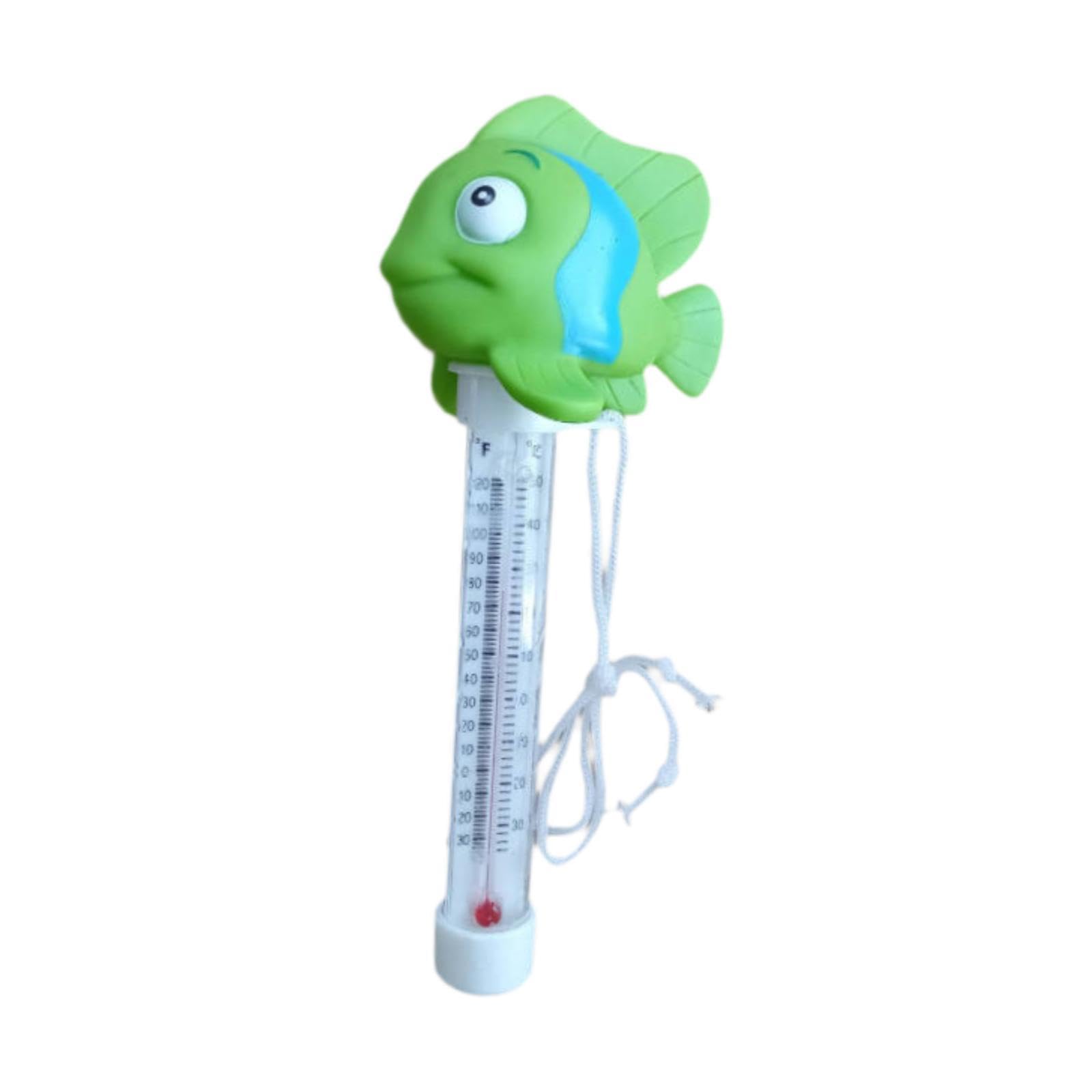 Floating Pool Thermometer Cartoon Easy to Read for Ponds Spas Outdoor Indoor 21.5x9x6.6cm Green-image-27