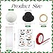 Soulchen 6 Sets Snowman Dryer Balls Christmas DIY Craft for Kids Build a Snowman Arts and Crafts Kit Christmas Decorations Laundry Wool Dryer Balls for Winter Xmas Gifts Holiday Party Supplies