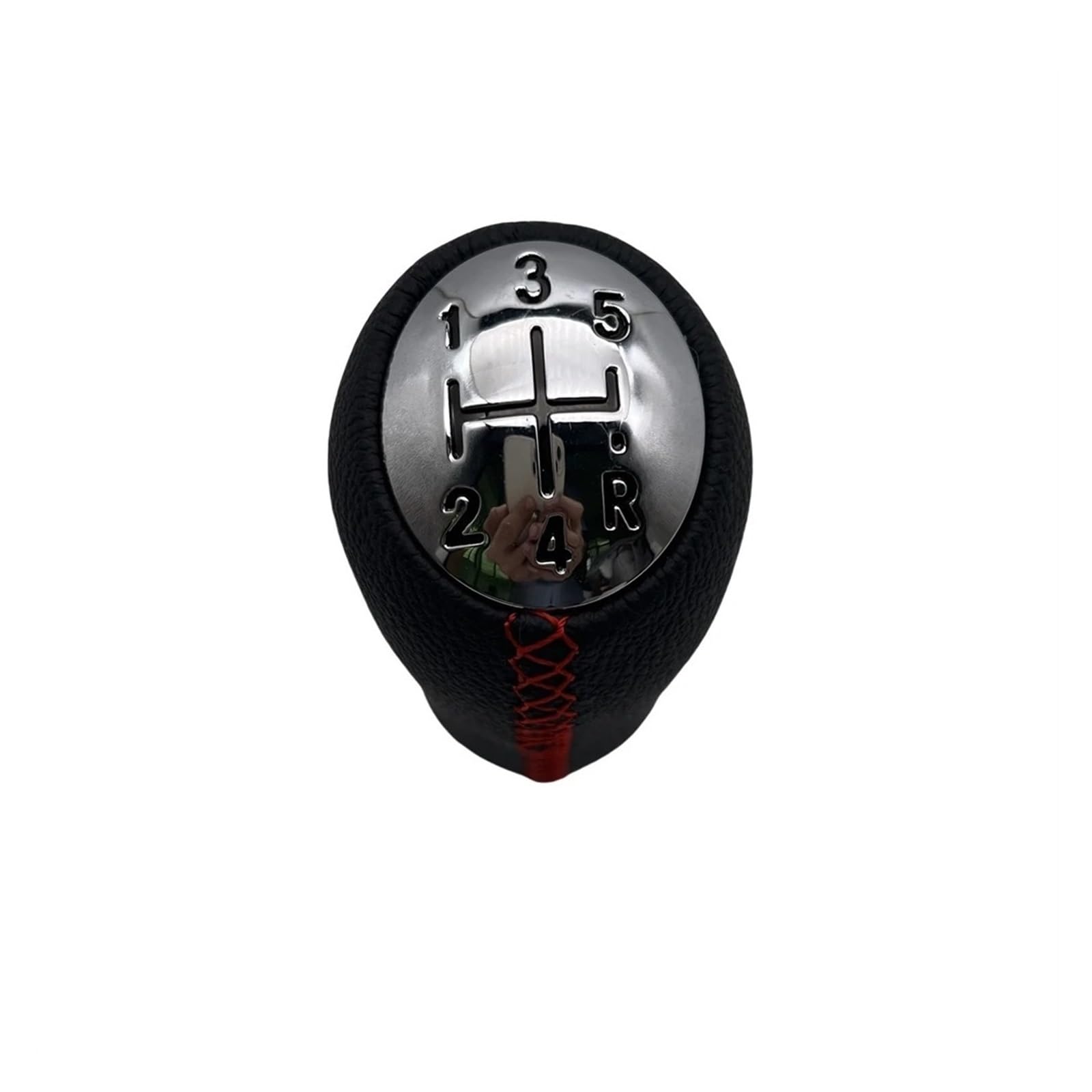 Pybycegnzk Red Line Car Interior Accessories For Megane Ii 2002-2009 Gear Shift Knob Stick Head Car Lever Handle 5 Speed(Red Line)
