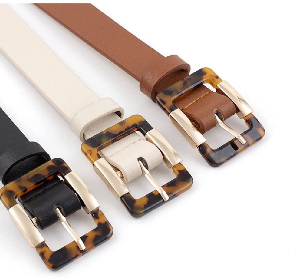 belt,belts for women, Leather Female Belt Strap Black Brown White Women Belts Ladies Dress Belt Girls Pants Jean Waist Belt(White)3