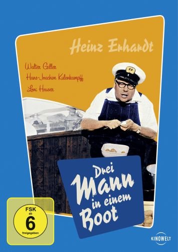 Drei Mann in einem Boot