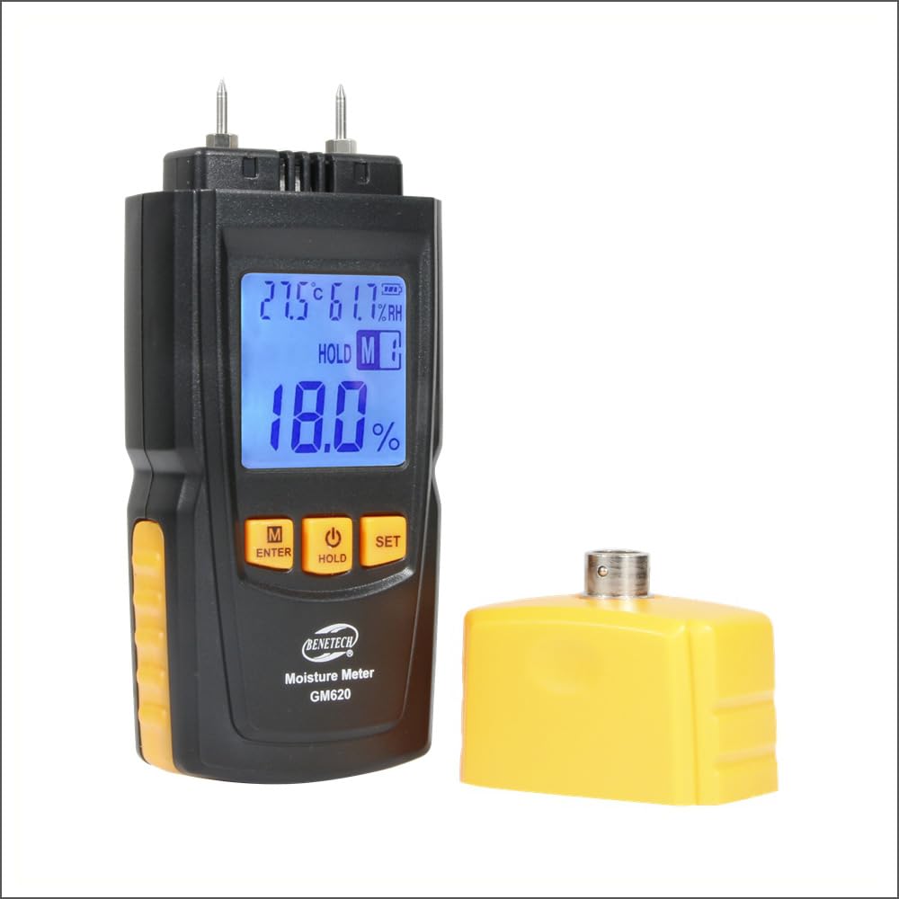 Medidor de humedad Medidor de humedad de madera Probador de humedad digital Medidor de humedad de madera portátil Handhe 2~70% Higrómetro eléctrico for carpintería