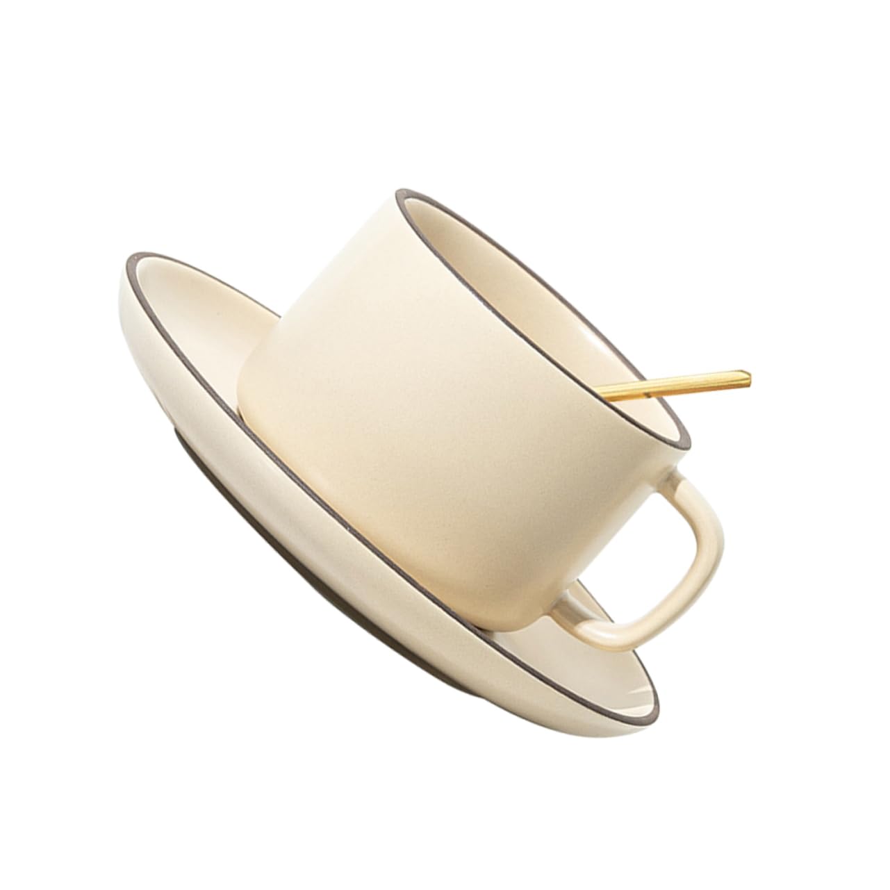 Ciieeo1 Set Ceramic Coffee Mug Turkish Coffee Cup Espresso Coffee Cups Cappuccino Cup Ceramic Tea Cup Turkish Tea Cups Coffee Mug Ceramic Coffee Cup and Saucer Ceramics Stainless Steel