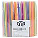 300 Neon Mini Bar Cocktail Straws - Coffee Drink Stirrers, Short Plastic Straws